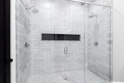Marble-Style Shower Floor